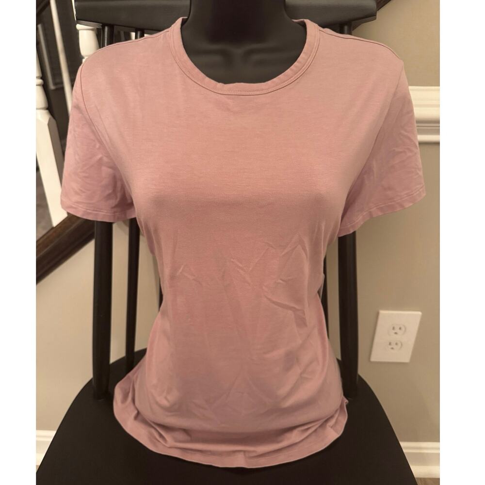 NWT Athleta Foundation Slim Tee Medium Mauve Spiced Orchid 834926